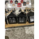 Salg af 1 Display med 24 Metal Jule Huse med led lys i