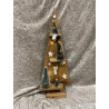 Stort super flot Jule træ i Træ med opsatser og jule træer og deco med led lys