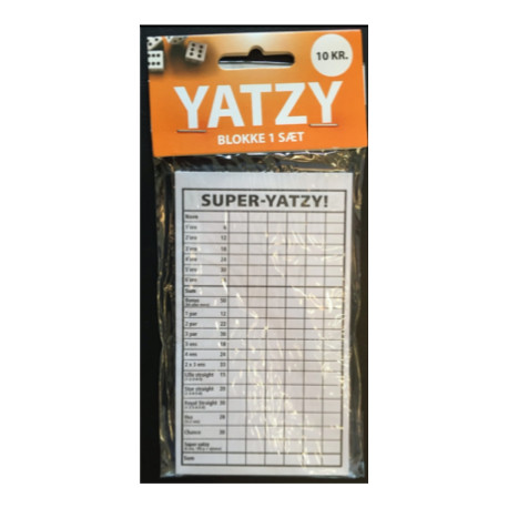 Yatzyblok  standart til lav pris