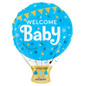 FOIL BALLOON WELCOME BABY BLUE 46 CM