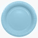 PARTY PAPER PLATE 23,5 CM LIGHT BLUE 8-P