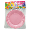 PARTY PAPER PLATE 18,5 CM PINK 8-P