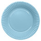 PARTY PAPER PLATE 18,5 CM LIGHT BLUE 8-P