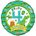 FOIL BALLOON 4TH BIRTHDAY BOY 46 CM