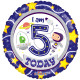 FOIL BALLOON 5TH BIRTHDAY BOY 46 CM