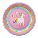 PAPER PLATE 23 CM UNICORN 8-P