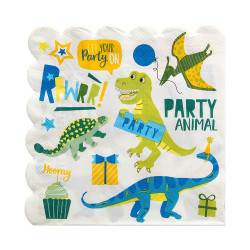 PAPER NAPKINS DINOSAUR 16-P