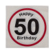 Papir servietter 50.år Fødselsdag.