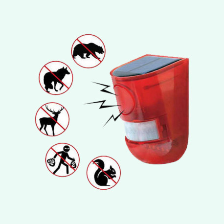 PIR aktiveret sikkerhedslys med solpanel