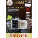 SanDisk Elite Extreme MicroSDHC 16.GB Card med Adaptor