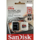 SanDisk Ultra MicroSDHC UHS-1 -16.GB Card med Adaptor