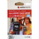 AGFA PHOTO Micro SDHC Card16.GB + Adaptor