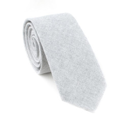 Lysegråt Meleret Bomulds Slips