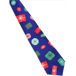 Mørkeblåt Juleslips med Julegaver