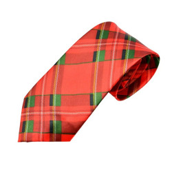 Rødt/Grønt Skotskternet Juleslips