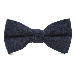 Mørk Jeansblå Bomulds Butterfly