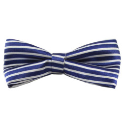 Blå/Hvid Stribet Børnebutterfly