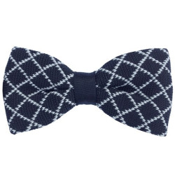 Sort/Hvid Mønstret Strikket Butterfly