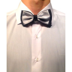 Sølv/Sort Tofarvet Butterfly