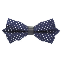 Blå Prikket Dobbelt Butterfly