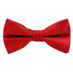 Rød Julebutterfly med Ho Ho Ho