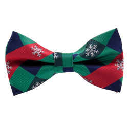 Rød/Grøn/Blå Julebutterfly med Snefnug