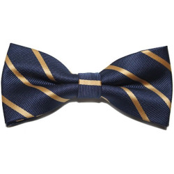 Blå/Guld Stribet Butterfly