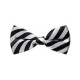 Sort/Hvid Stribet Butterfly