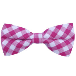 Pink/Hvid Mellem Ternet Butterfly
