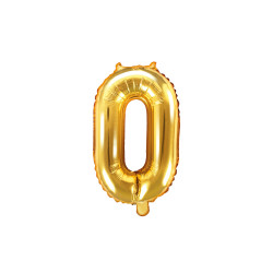 Folieballoner i Guld fra 0-9.år 35 cm