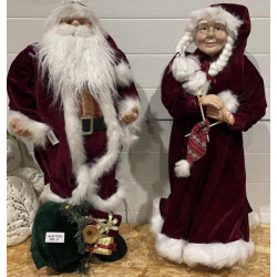 1 sæt super flotte Julemand & Juledame på 85.cm