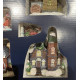 Huminated Christmas Village med LED lys 220.V & 9 dele