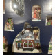 Huminated Christmas Village med LED lys 220.V & 9 dele