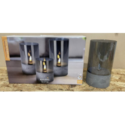 1. Sæt med 3.stk Candel led lys i luksus udgaven fra H&S med røget glas i 3 str.