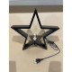Bord Lampe med stor Jule Stjerne i sort