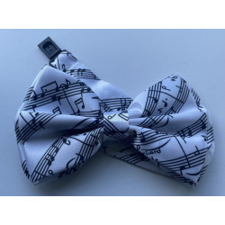 Super flot Musik Butterfly i Hvid / Sort