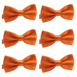 Ensfarvede Sløjfebånd, Polyestervævede Butterfly i flot Mandarin farve