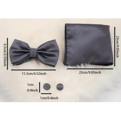 Luksus Sættet til den kræsende Herre i Mørke Grå