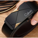 CALVIN Herrebælte med Automatisk spænde med minimalistisk design i Black / Gylden - JK-20