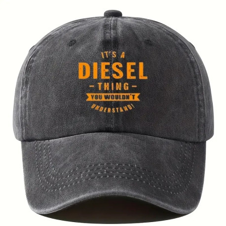 Vintage unisex baseball cap med justerbar rem i farven Grå