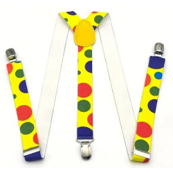 Gul klovne Sele 2,5cm brede til Festlige Anledninger