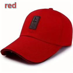 Åndbar / Justerbar Polyester Baseballkasket med Spænde i Rød