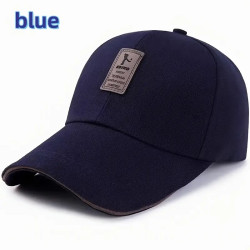 Åndbar / Justerbar Polyester Baseballkasket med Spænde i Blå