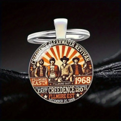 Creedence Clearwater Revival - Elegante Zink Legering Kuppel Vedhæng NR 09