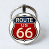 US Route 66 - Elegante Zink Legering Nøglering - 33