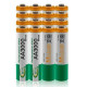 4 pk Genopladelige AA 3000.mAh Batterier