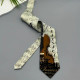 Herre Slips med Klassisk Violinprint i Stilfuld Polyester