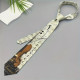 Herre Slips med Klassisk Violinprint i Stilfuld Polyester