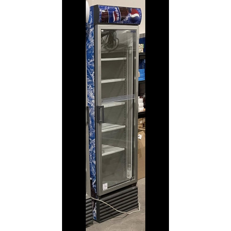 Brugt Pepsi glas køleskab med 5 hylder