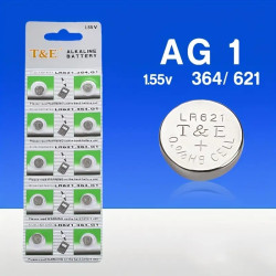 AG1 Batteri LR621 364 Ur batterier, 1,55V